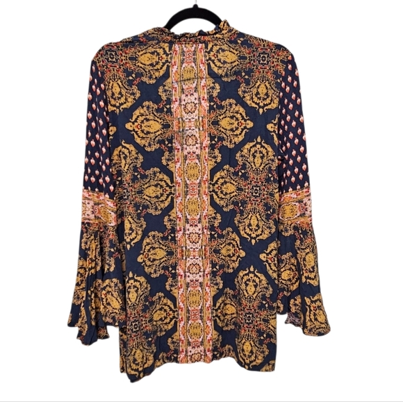 Free People Magic Mystery Tunic Navy Multicolor Size Small - Picture 3 of 10